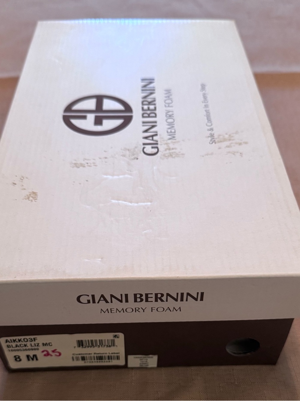 Giani Bernini Black Suede Block Heel Sandals w/ Memory foam. - Picture 10 of 11